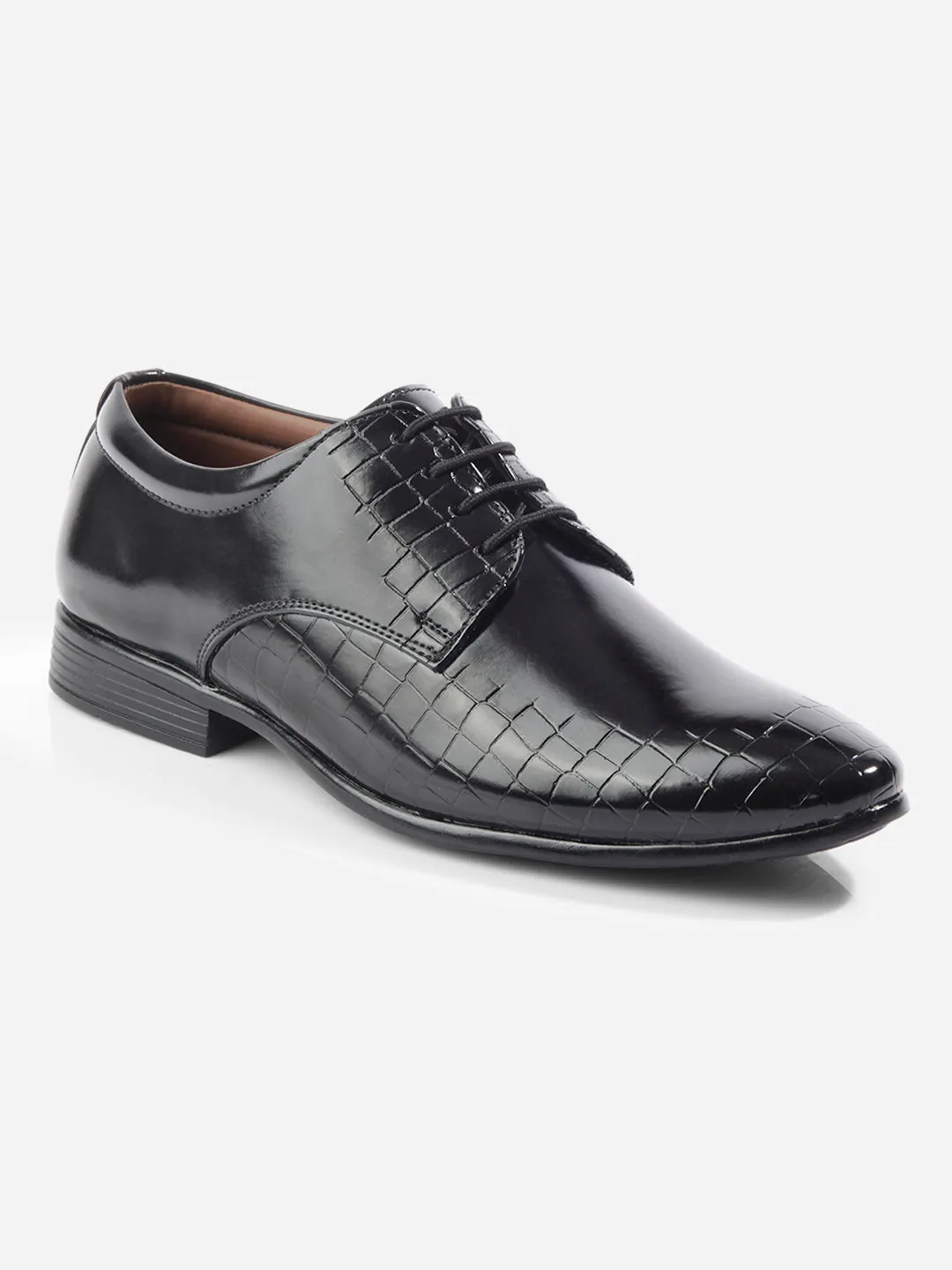 Opera Night Round Toe Men's Black Regular Toe Lace Up Formal (IX1072)