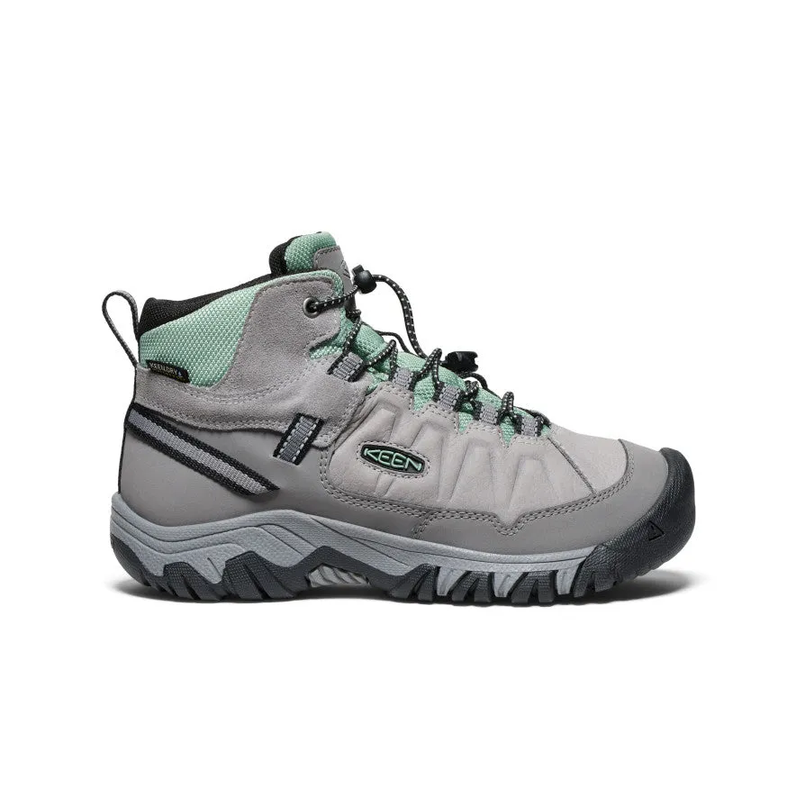 Big Kids' Targhee IV Waterproof Hiking Boot  |  Alloy/Granite Green Slip Resistant Mountain Hike Durable Stitching