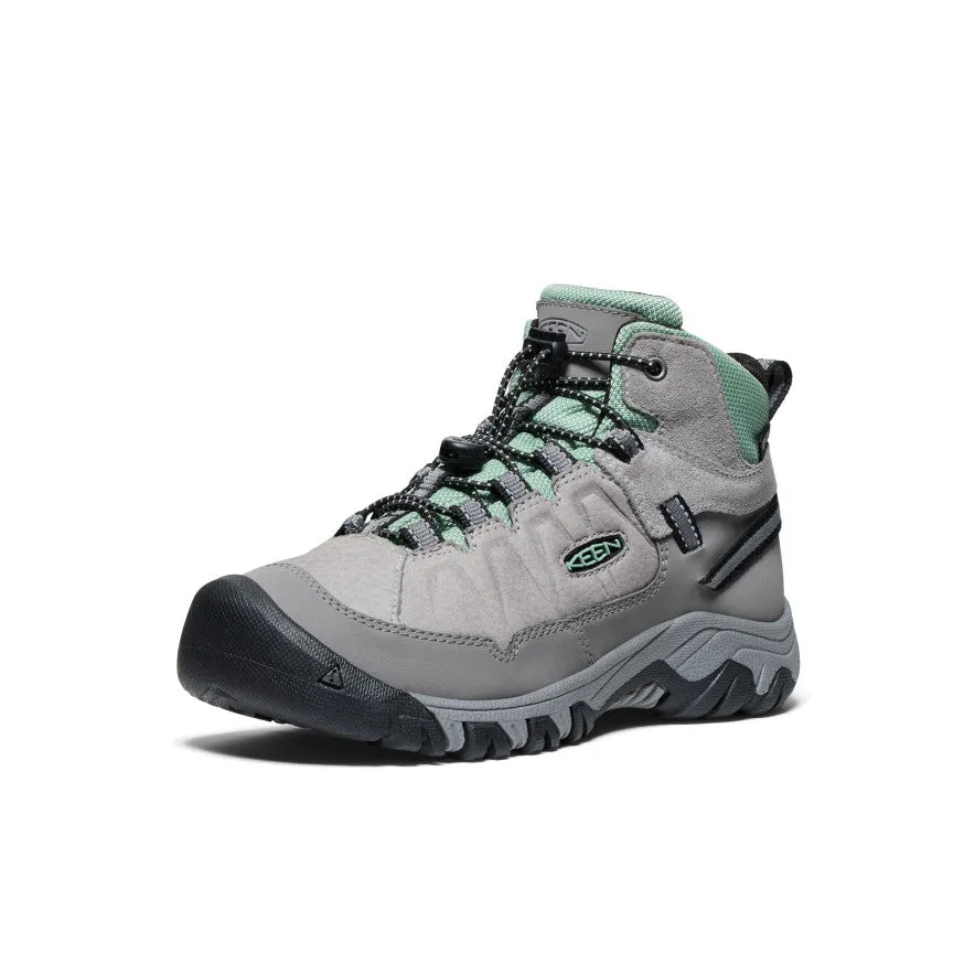 Comfort Padding Big Kids' Targhee IV Waterproof Hiking Boot  |  Alloy/Granite Green
