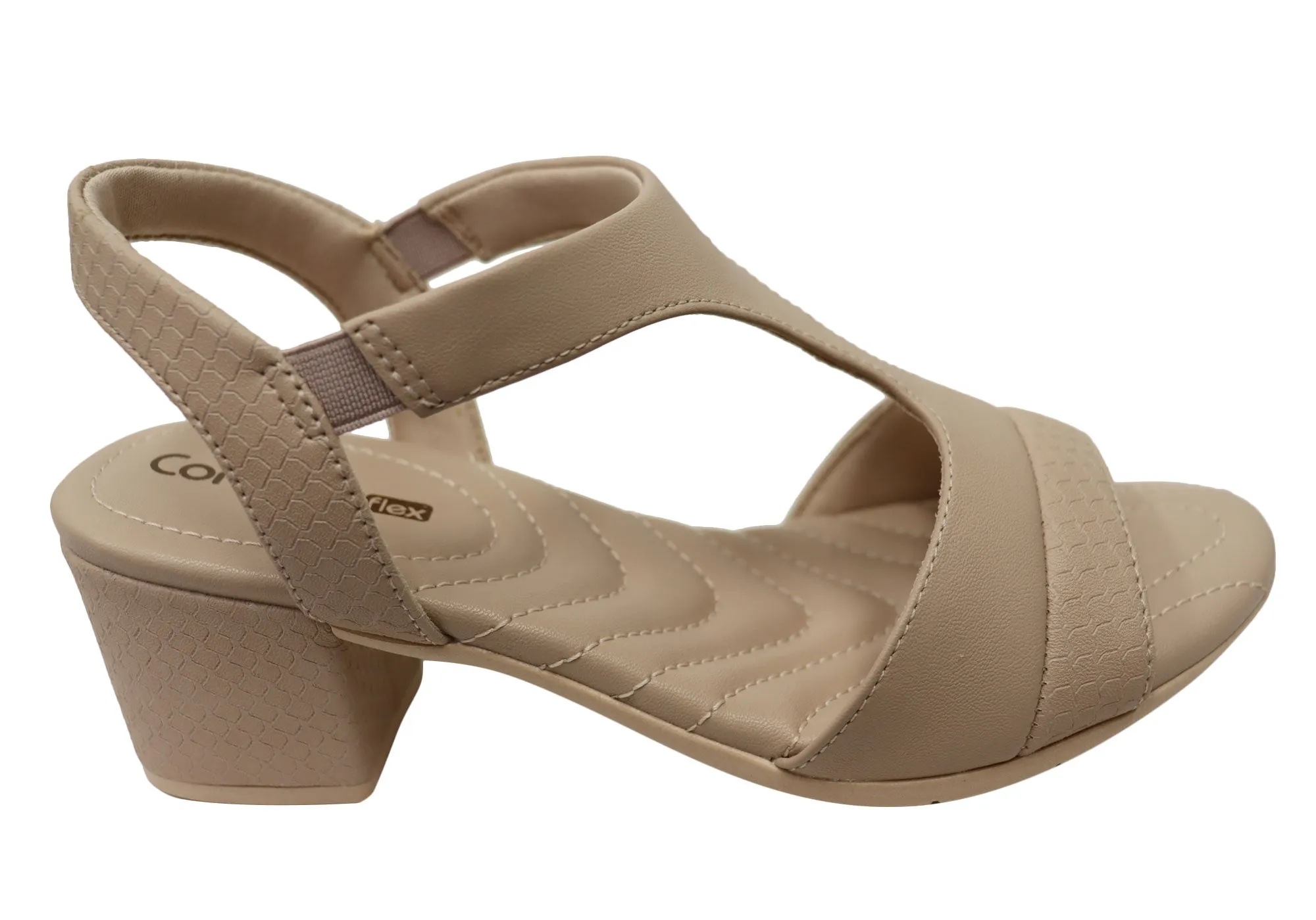 Comfortflex Manny Womens Comfortable Brazilian Heels Dress Sandals Sleek Feel