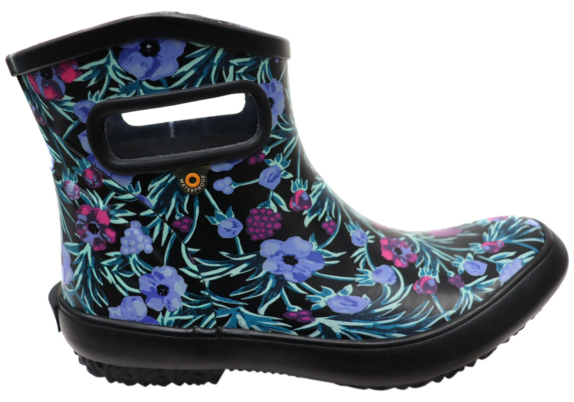 Cushion Zone Bogs Womens Patch Ankle Boot Floral General Purpose Gumboots