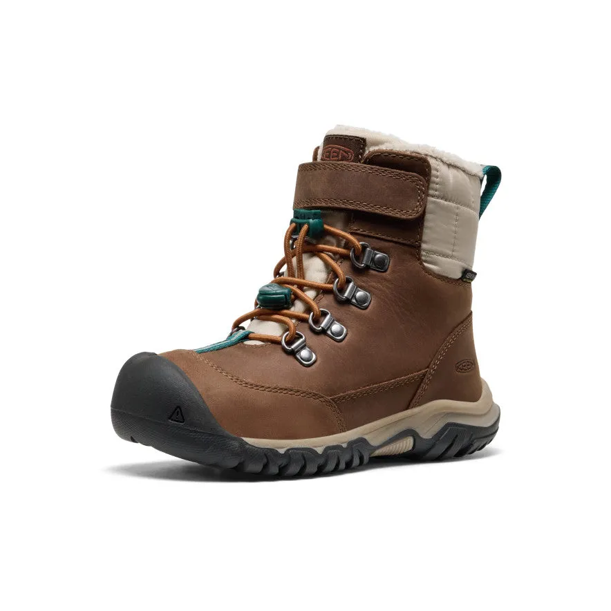 Casual Footwear Cozy Lined Little Kids' Kanibou Waterproof Winter Boot  |  Dark Earth/Roasted Pecan