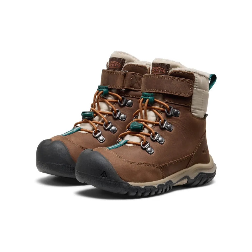 Craft Collector Nightclub Little Kids' Kanibou Waterproof Winter Boot  |  Dark Earth/Roasted Pecan