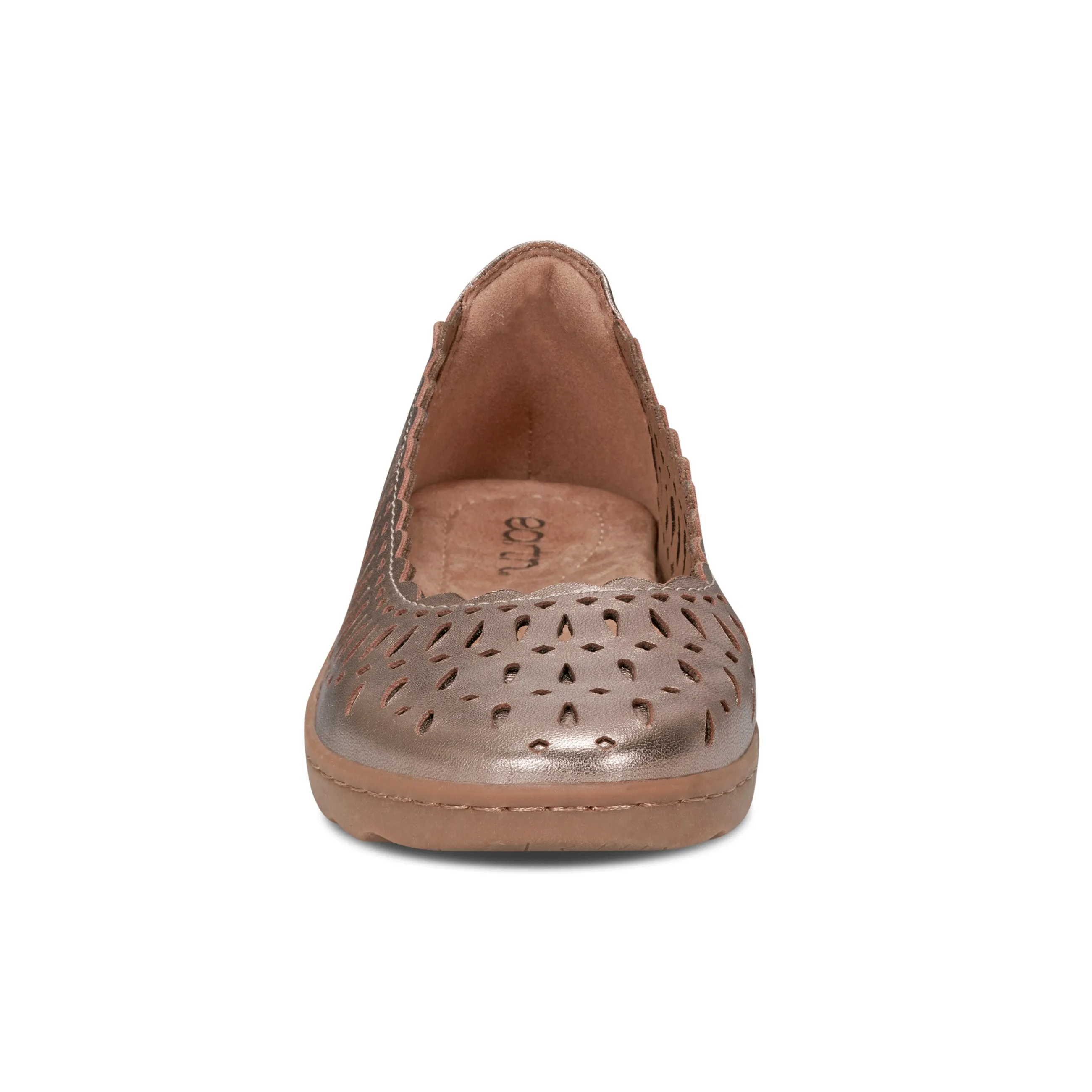 Daily Walk Moist Guard Luna Round Toe Casual Slip-on Ballet Flats
