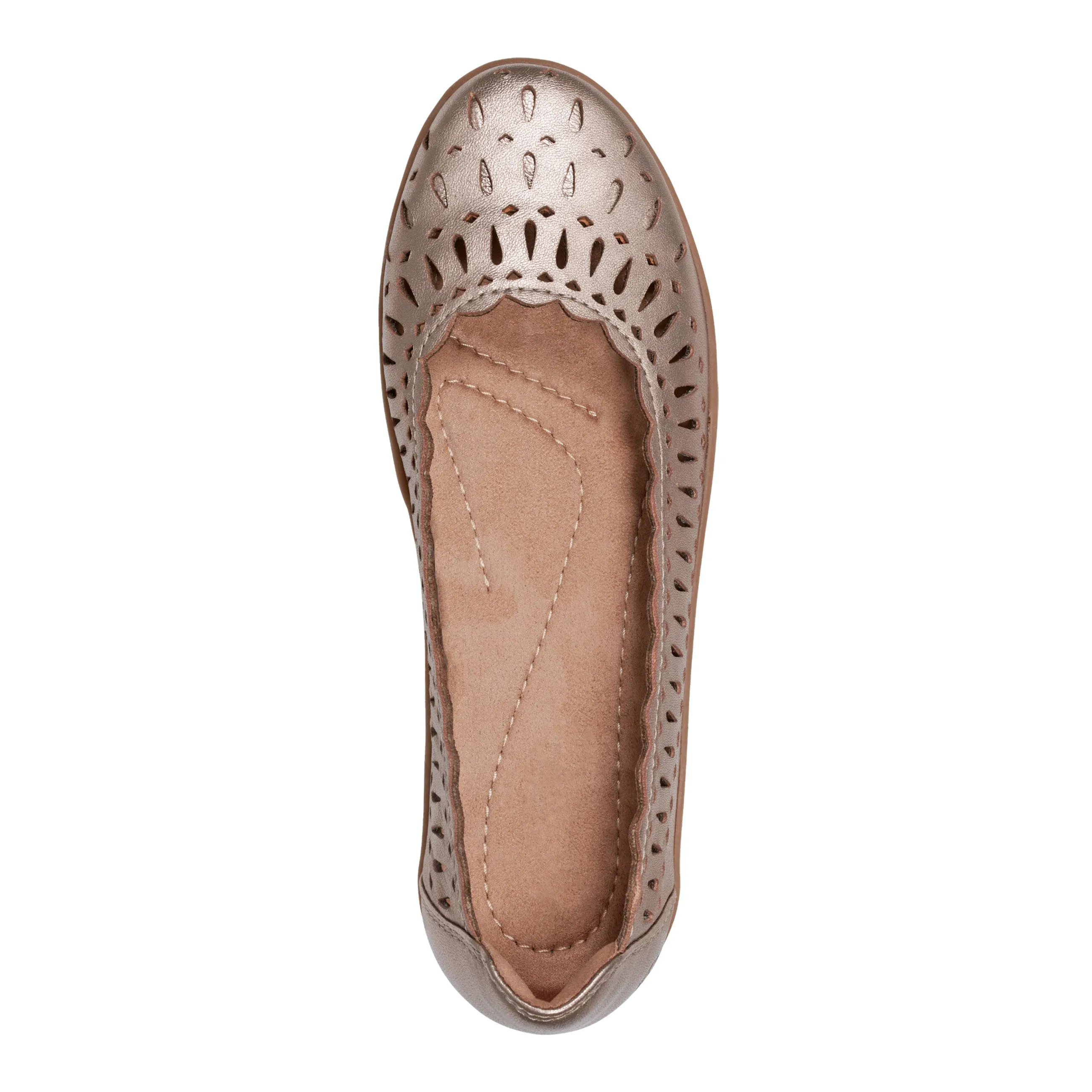 Grip Hold Boat Walk Luna Round Toe Casual Slip-on Ballet Flats