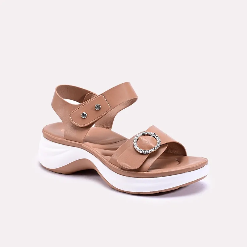 Brielle Brown Chunky Casual Sandals 0421326 Wet Land