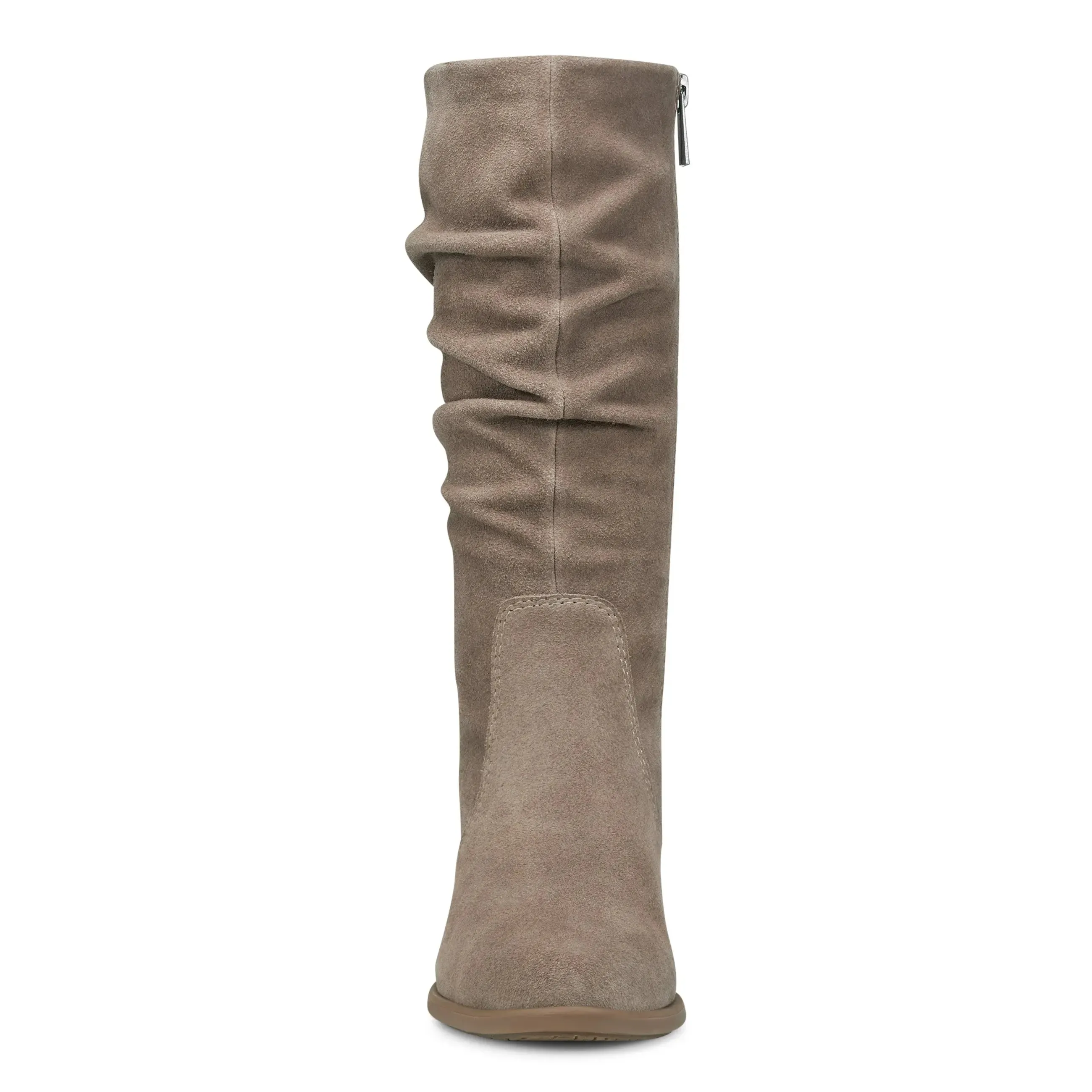 Vine Block Heel Almond Toe Casual Boots Everywhere Fit heel cup