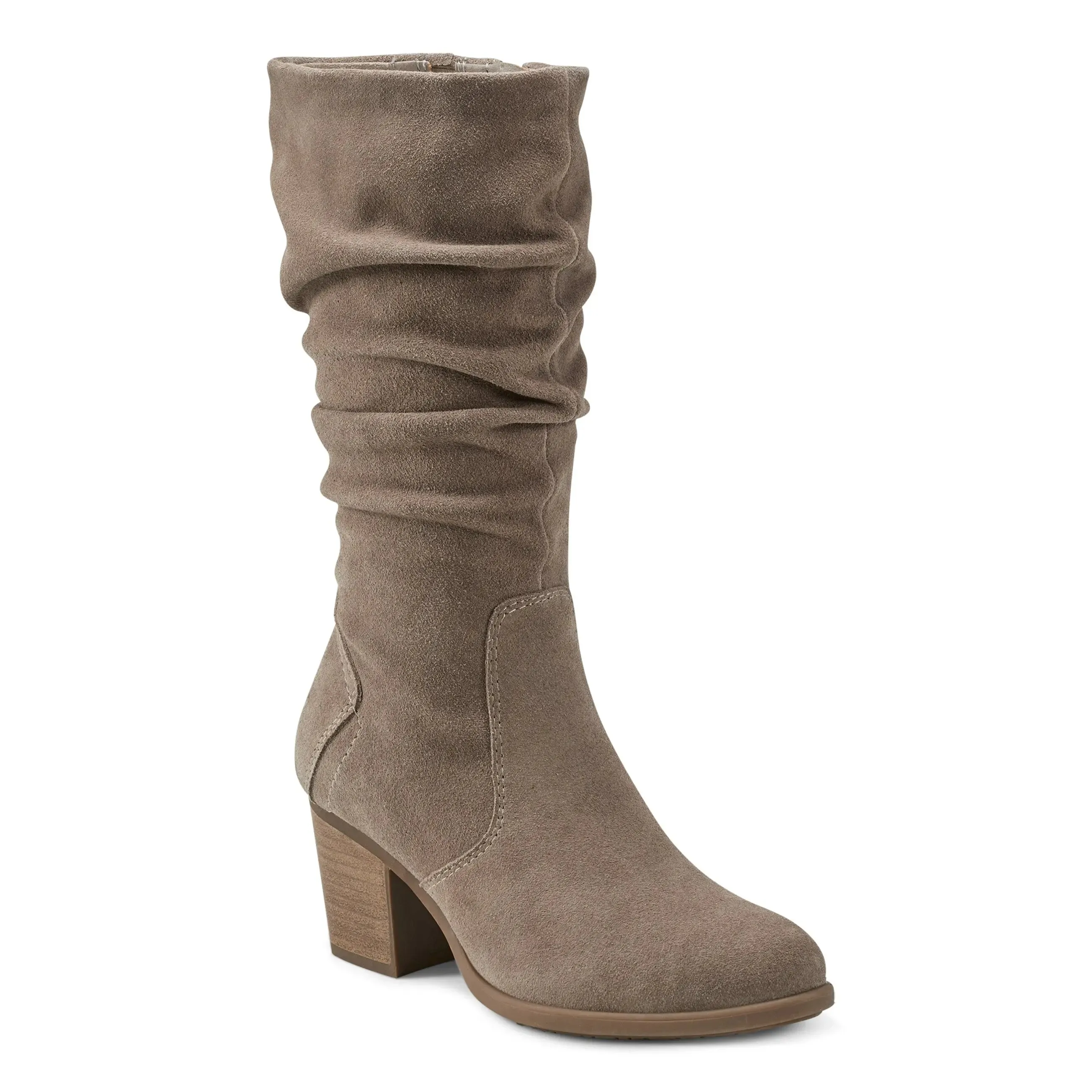 Vine Block Heel Almond Toe Casual Boots Eco Friendly Minimalist Fans
