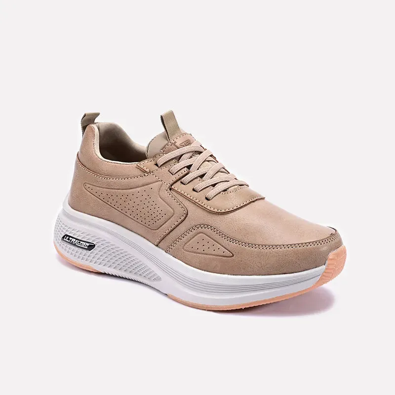 Versatile Look Khaki Casual Sneakers 0120552