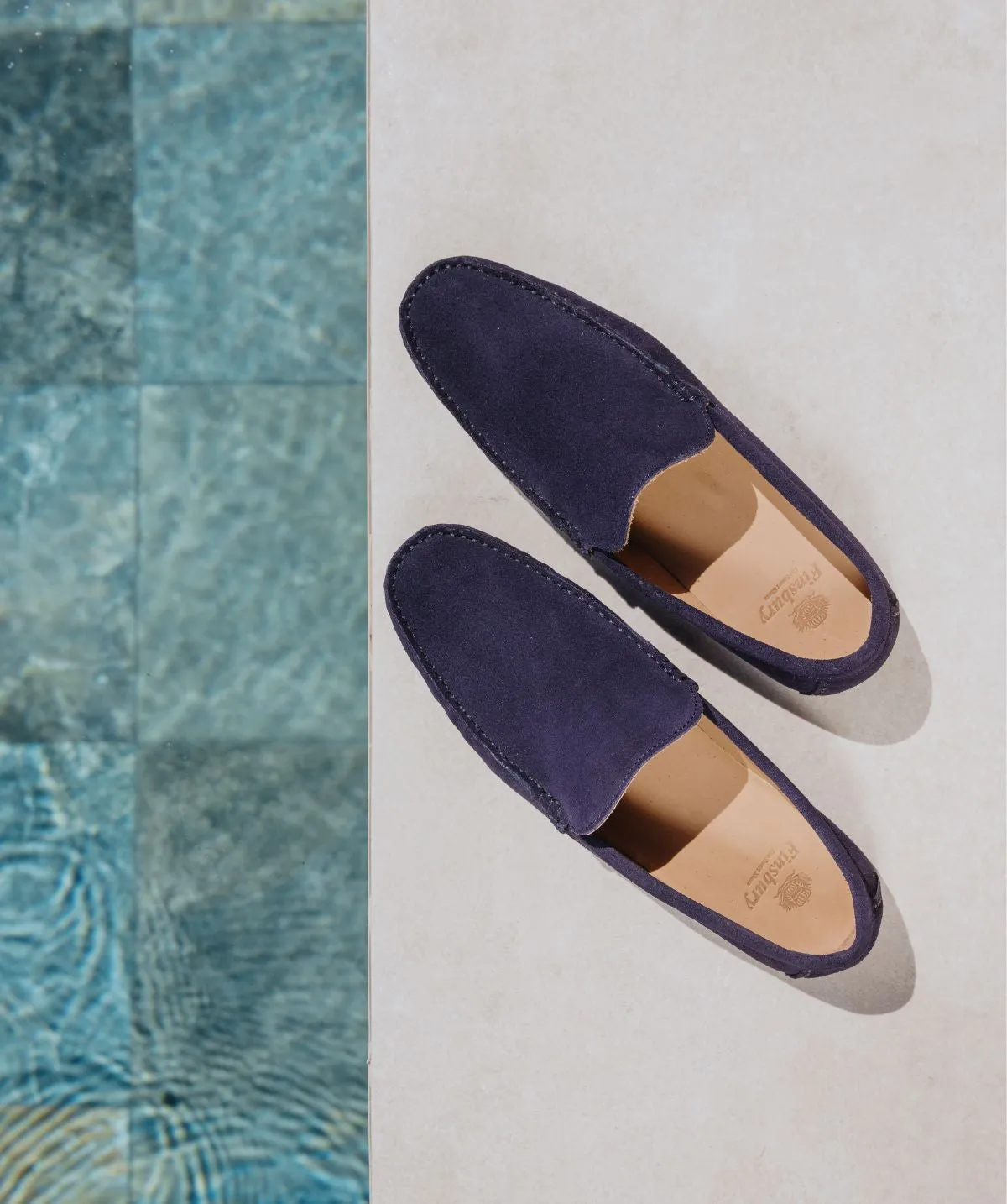 Mocassin DANDY Veau Velours Bleu Marine Ultimate Flex Relax Mode