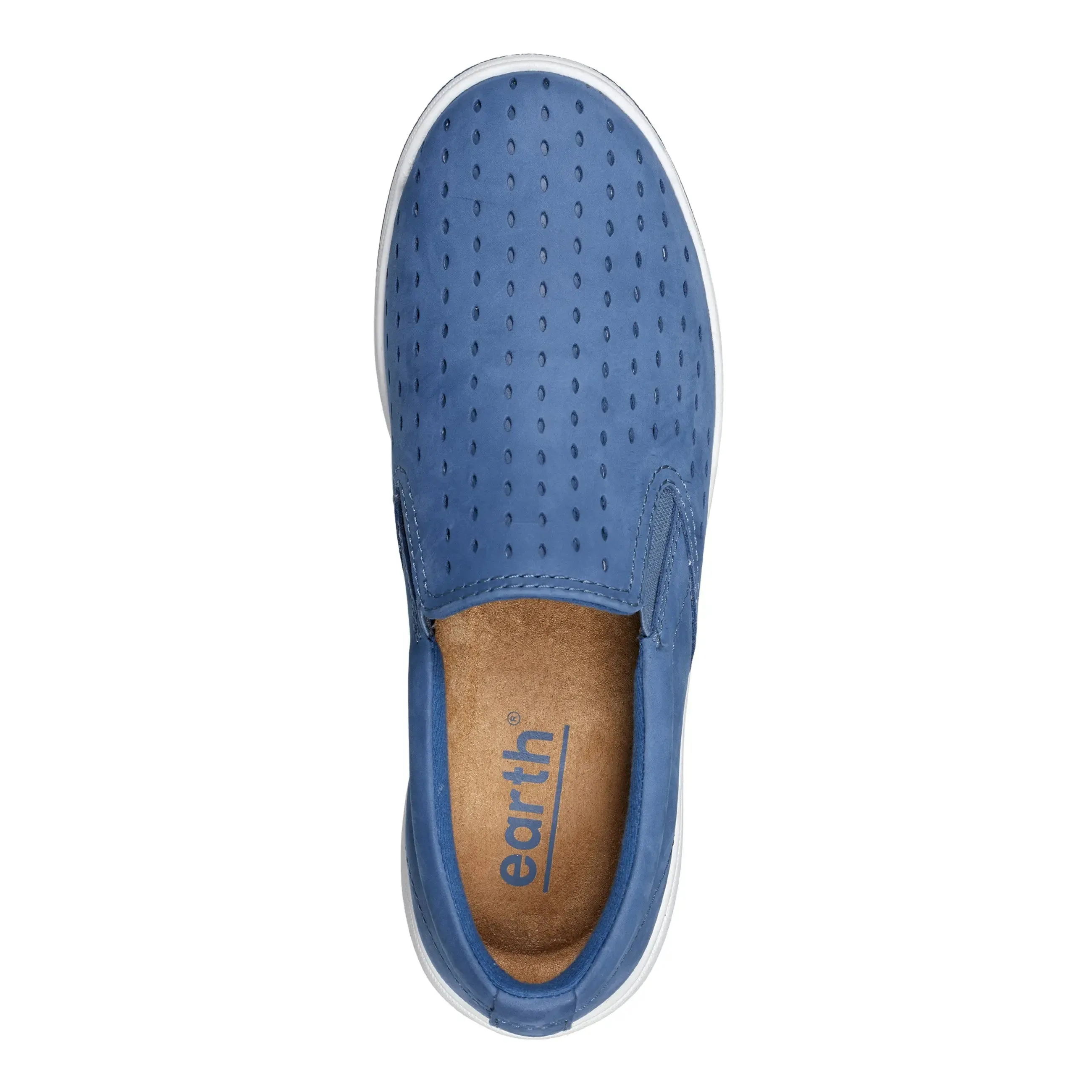 Nel Laser Cut Round Toe Casual Slip-on Sneakers Breathable mesh
