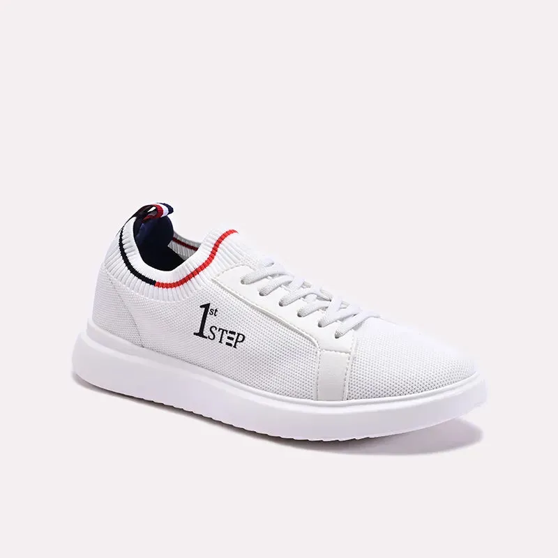 Supportive Feel Strong Traction White Sneakers For Men 0120629