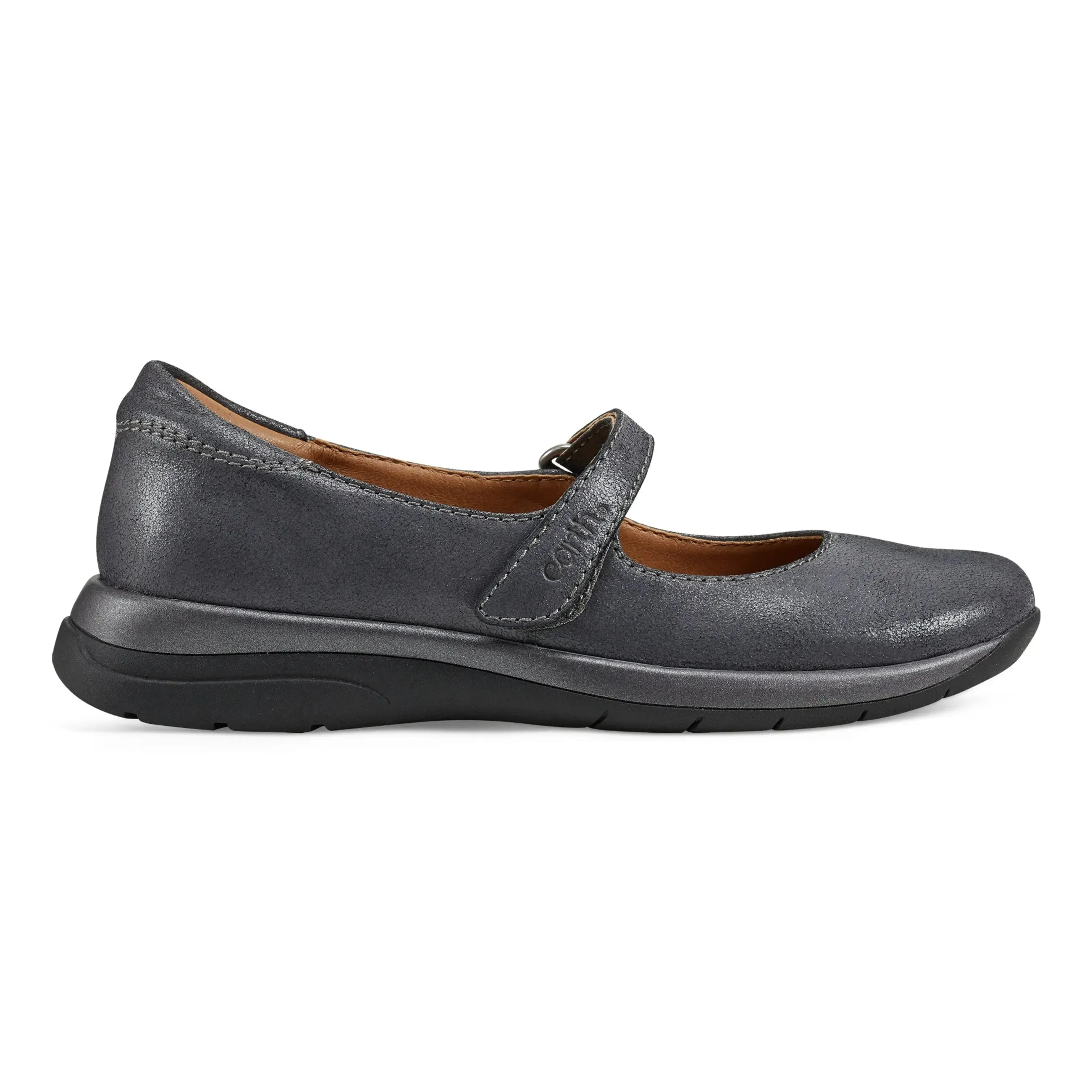 Track Run Active Day Tose Lug Sole Square Toe Casual Ballet Flats
