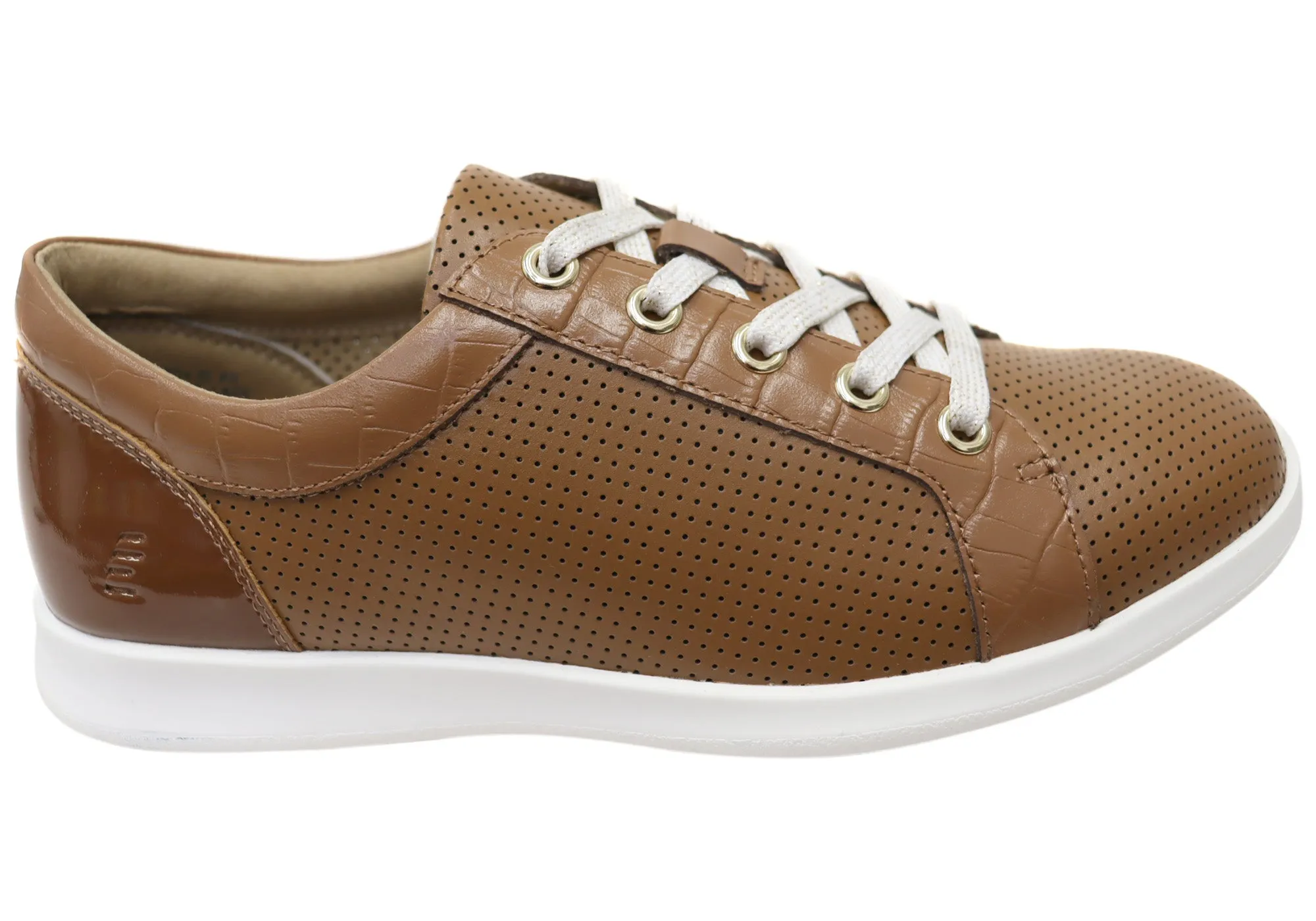 Drive Ease Movement Ease Homyped Carrie Lace Womens Comfortable Leather Casual Shoes