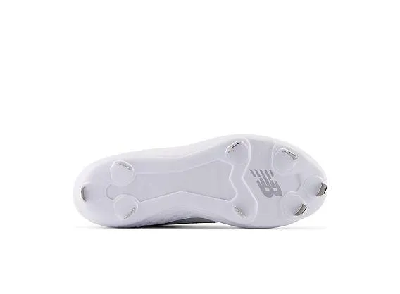 Breathable Road Trip Dust Free New Balance Women's VELO v3 Metal Fastpitch Softball Cleats - Grey with White - SMVELOG3