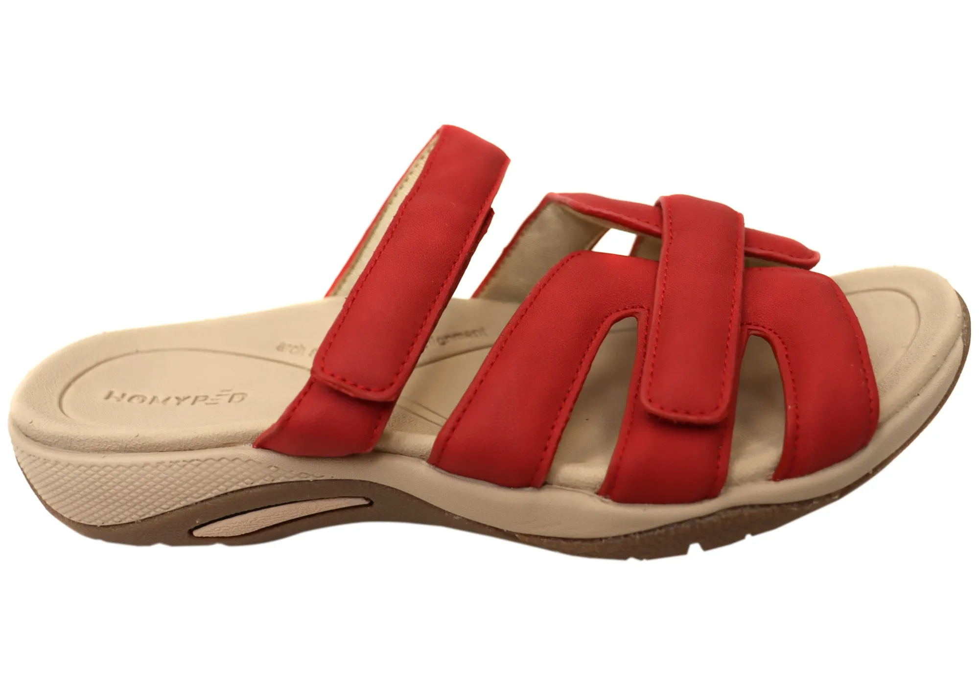 City Style Homyped Inlet Slide Womens Comfortable Supportive Thongs Sandals