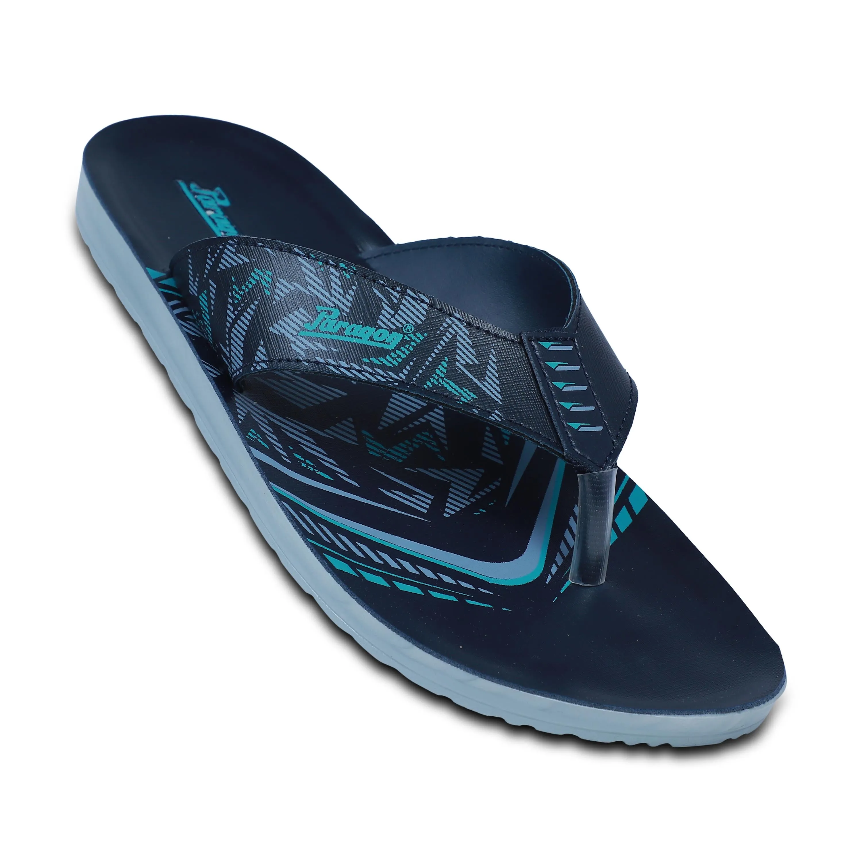 Paragon PUK2216G Men Everyday Lightweight Waterproof Flip Flops Printed Patterns and Extra Sole Support | Casual Flip Flops Trendy Travel Sandals