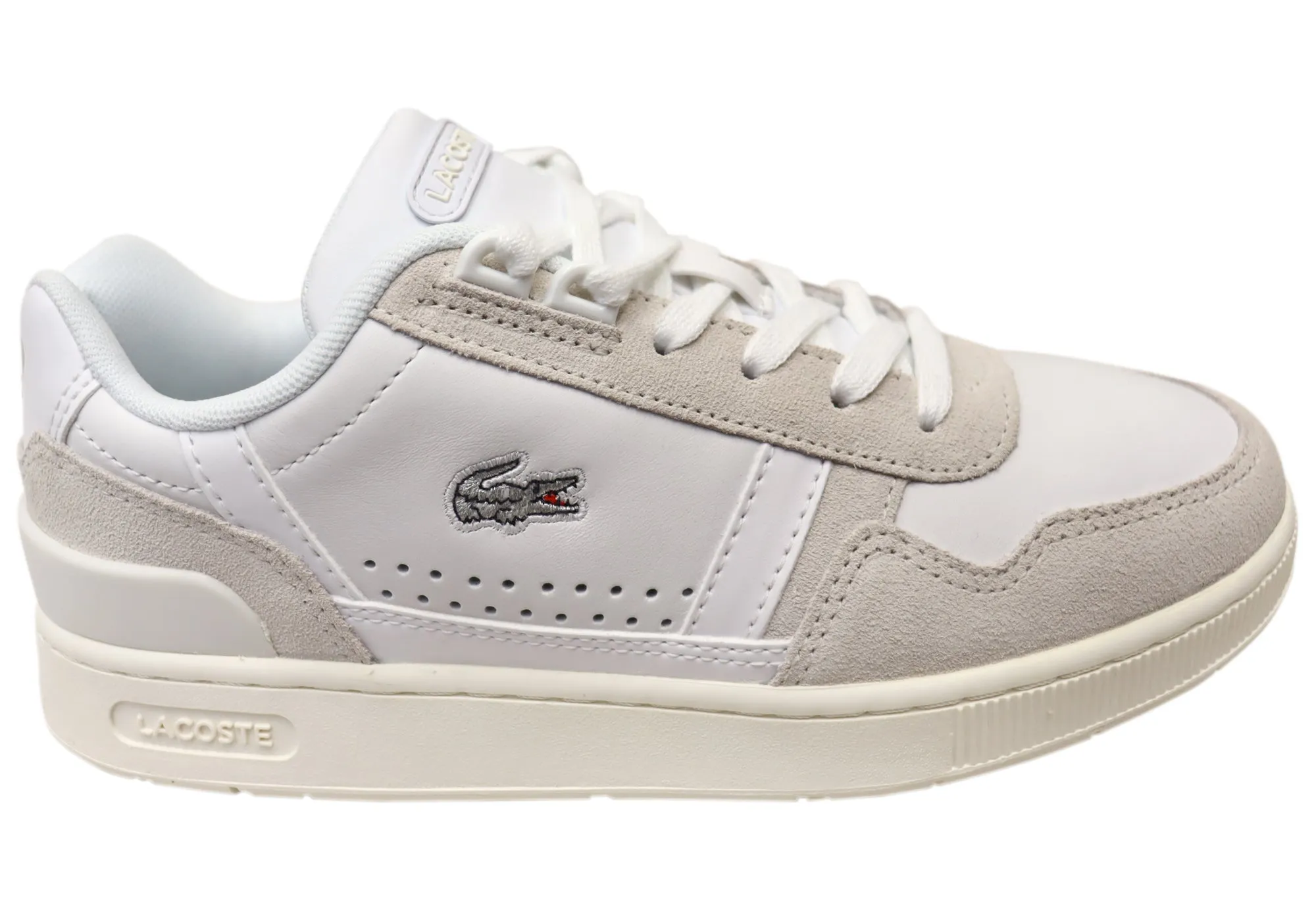 Urban Runner Lacoste Women Comfortable Lace Up Leather T Clip Sneakers