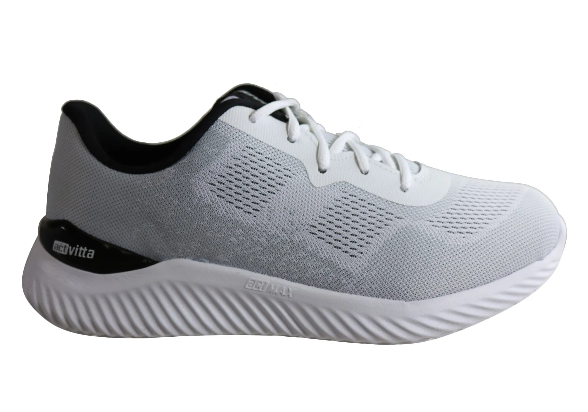 Recycled Rubber Base Actvitta Endurance Mens Comfortable Cushioned Lace Up Active Shoes
