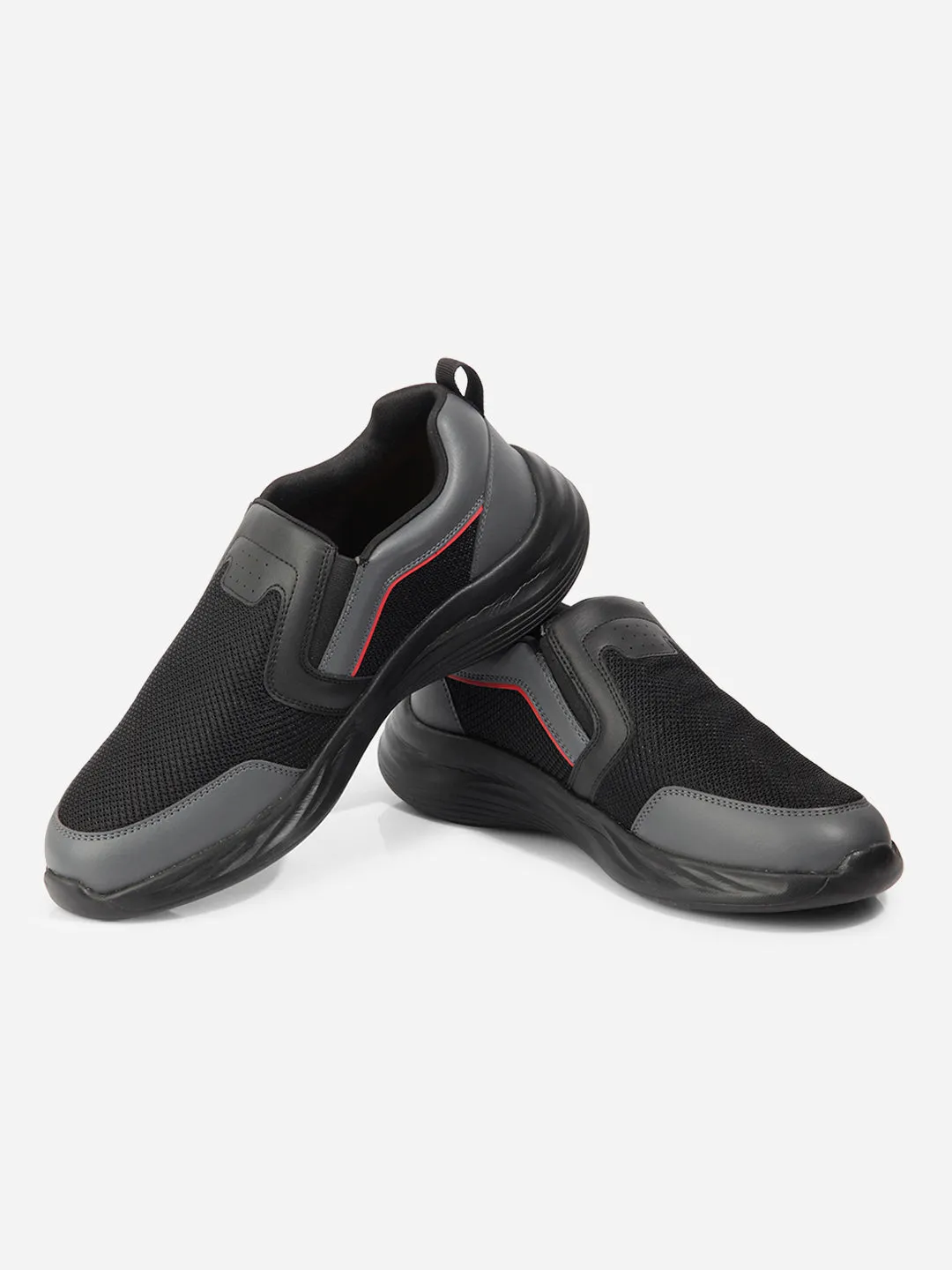 Men's Black Slip On Sneakers IX7130 Ergonomic Flow