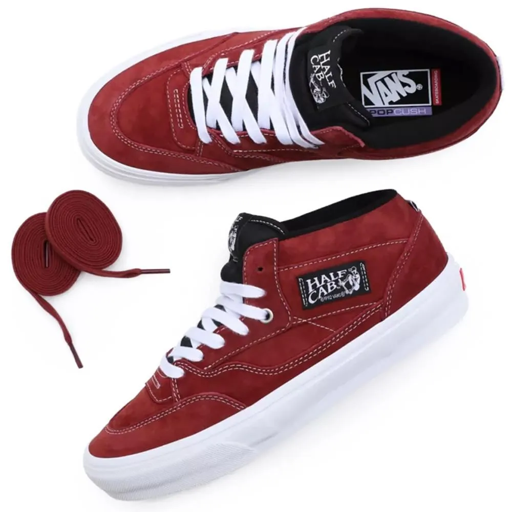 Grab Now Pond Walk Vans Skate Half Cab '92 Pig Suede - Brick