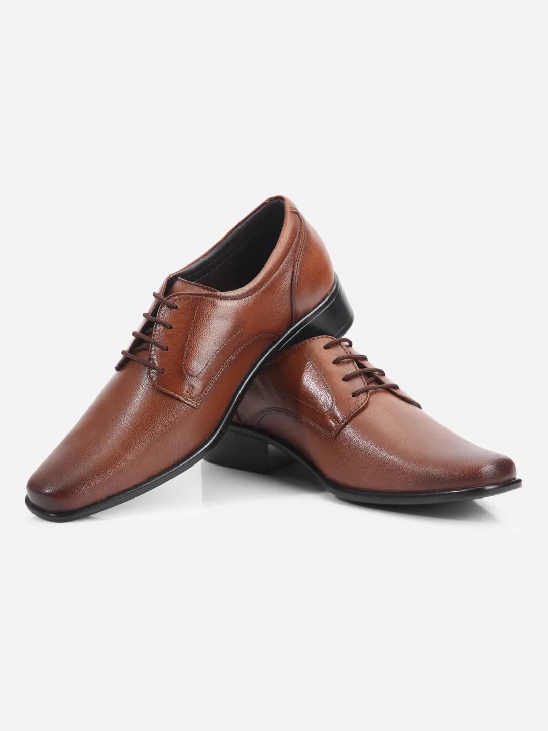 Men's Tan Regular Toe Lace up Formal (ID6103) Designer Label