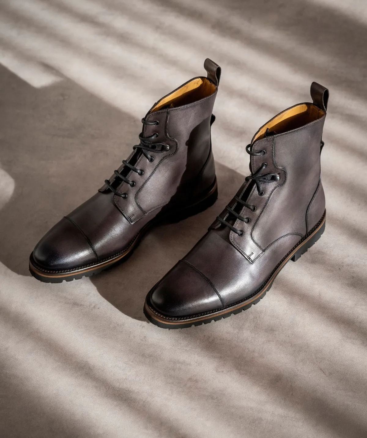 Lightweight Midsole Geometry Fashion Essential Bottines POWELL Gris Patin