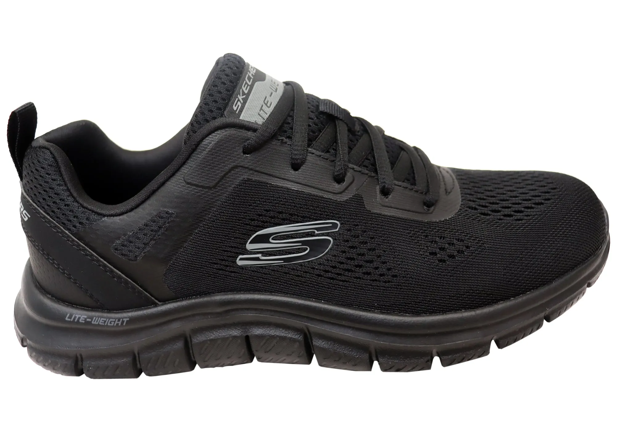 Quick On Extended Width Options Skechers Mens Track Broader Memory Foam Lace Up Shoes