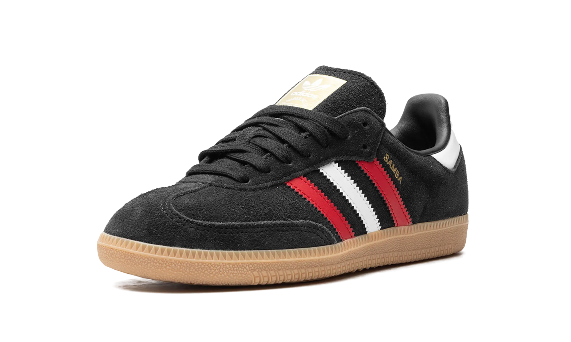 Supportive Sail Vibe Samba OG "core black/better scarlet/GUM 3"