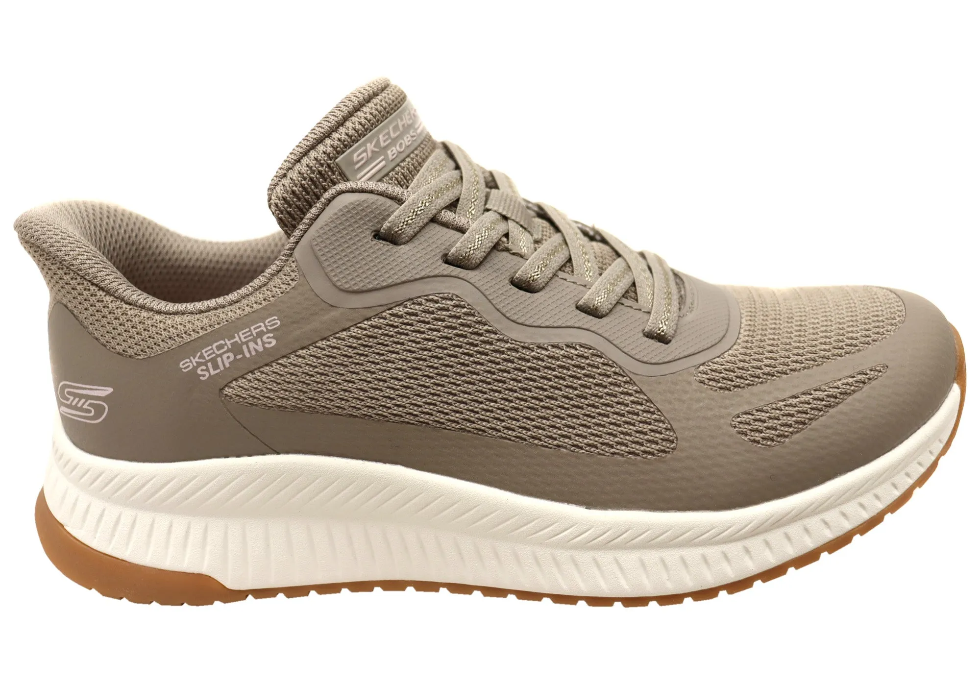 Sleek Comfort Warm Lining Skechers Womens Slip Ins BOBS Squad 4 Staple Look Comfortable Shoes
