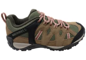 Thermoformed Heel Cup Merrell Womens Deverta 2 Comfortable Leather Hiking Shoes
