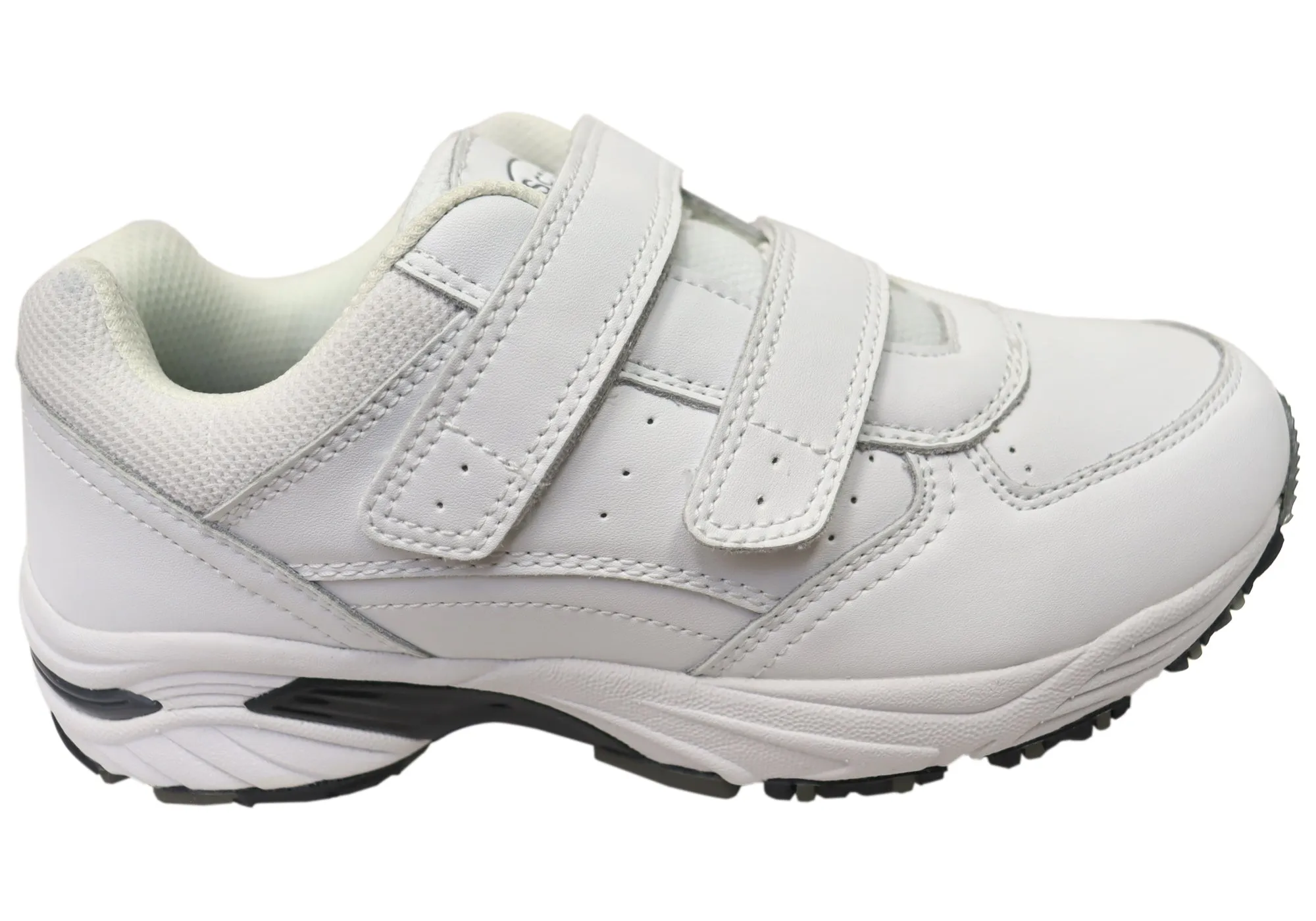 Simple Comfort Optimal ease Scholl Orthaheel Amaze Mens Leather Comfortable Adjustable Strap Shoes