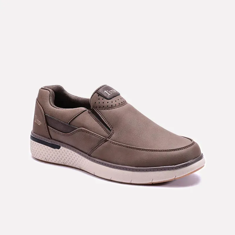 Gravity Khaki Sneaker Shoes 0120519 Durable rubber sole