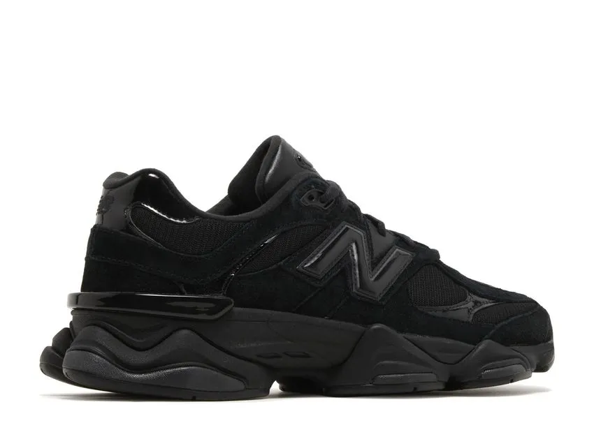 Peace Step Cushioned Insole New Balance 9060 Triple Black Patent