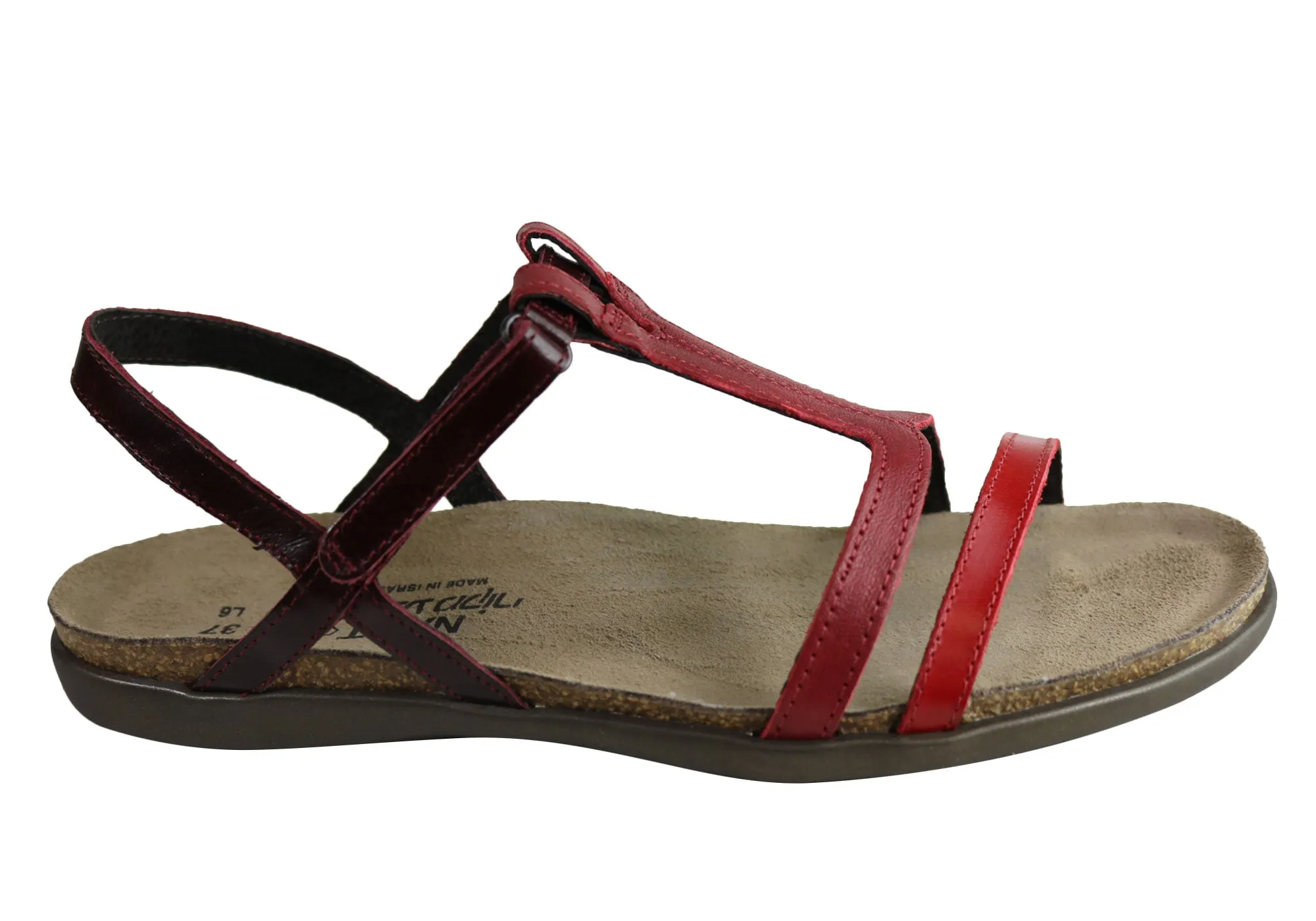 adjustable shoes Naot Judith Womens Comfortable Supportive Leather Flat Sandals