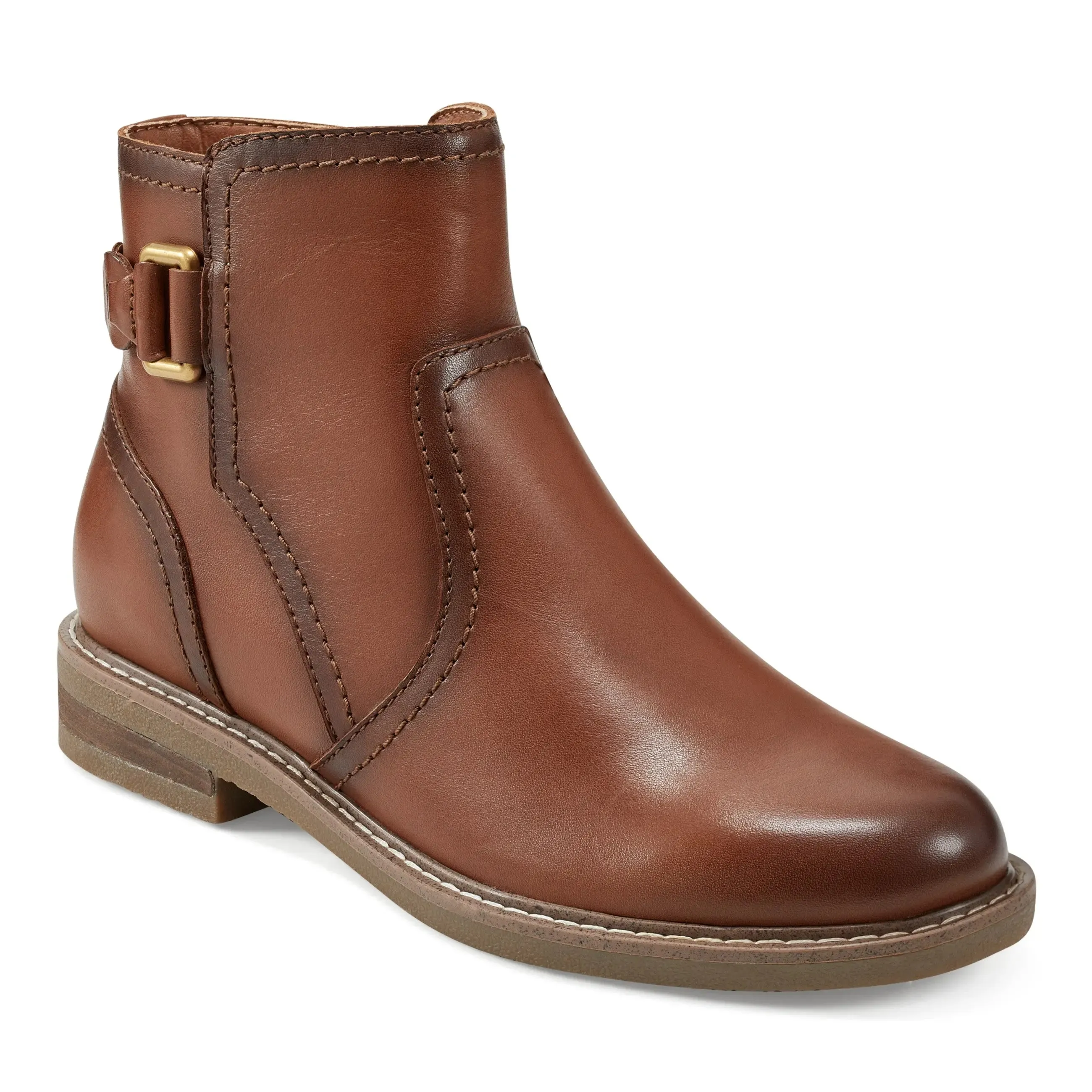 Jenna Round Toe Casual Booties Pond Walk
