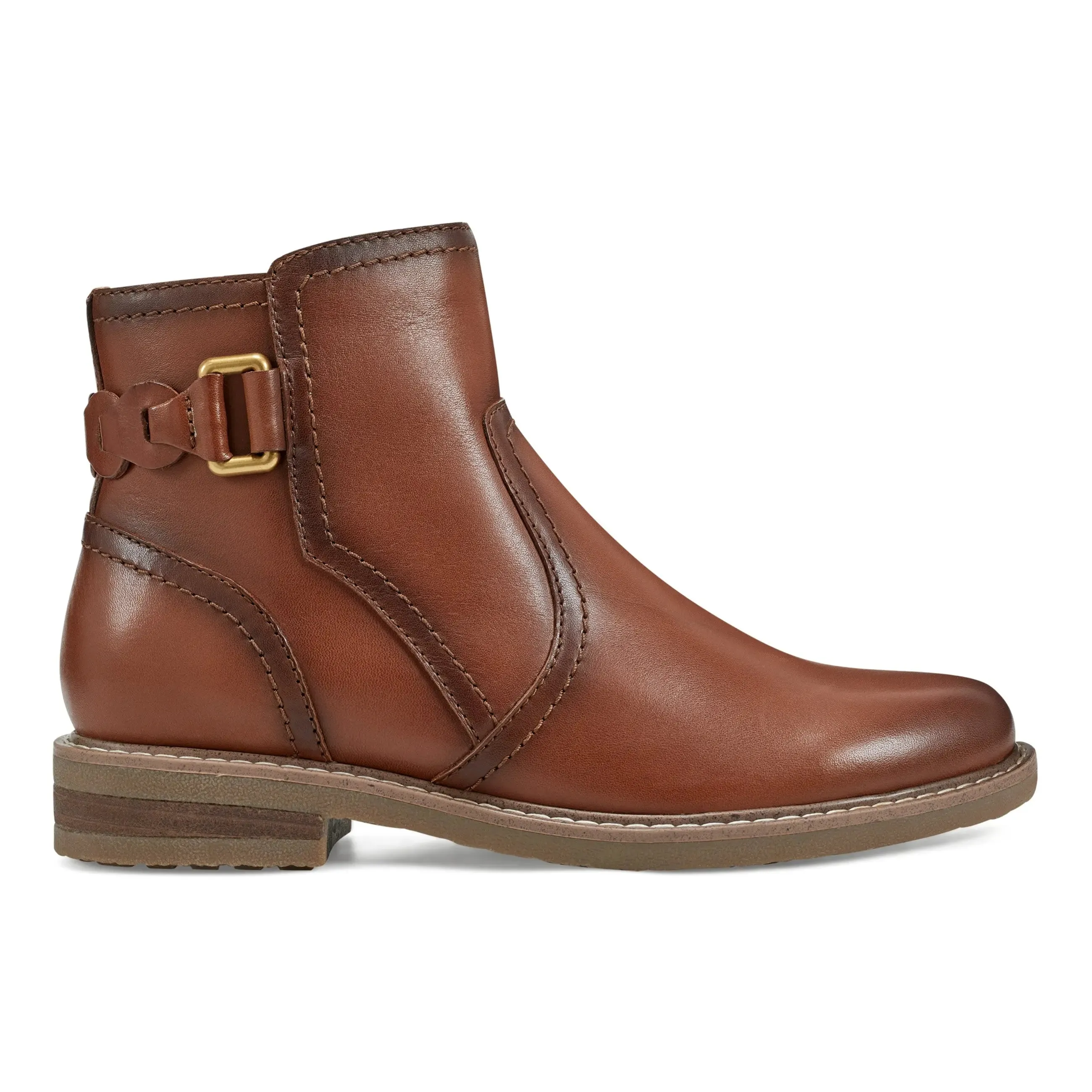 Jenna Round Toe Casual Booties Work Base Suede Soft