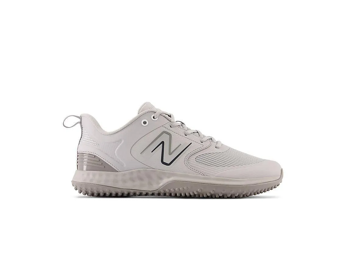 New Balance Men's Fresh Foam 3000 V6 Turf Baseball Shoes - Grey with White - T3000TG6 Care Ease Smart Fit