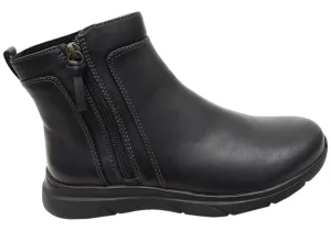 Outdoor Adventure Grippy Outsole Rural Traveler Comfortiva Maxine Womens Comfortable Wide Fit Leather Ankle Boots
