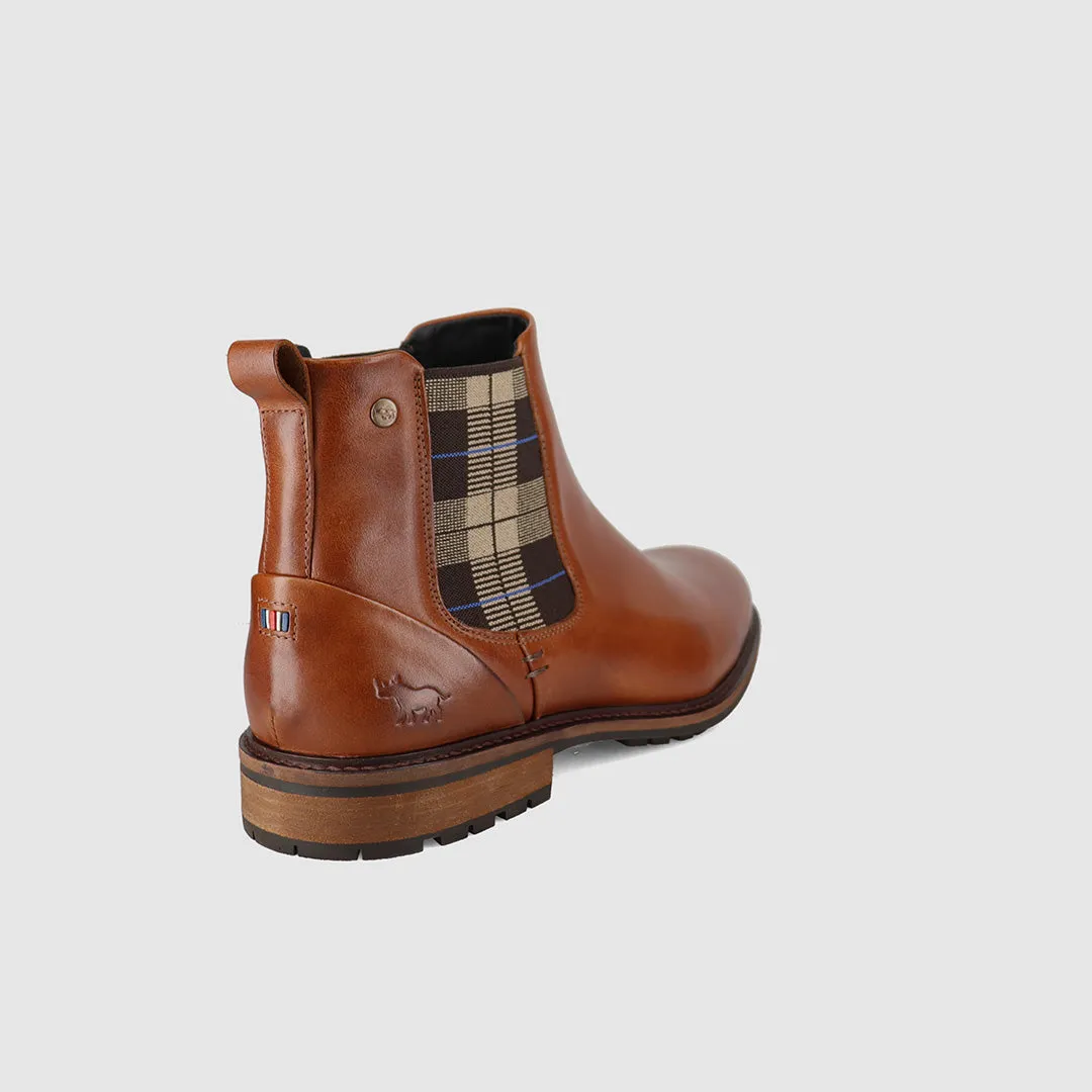 Reliable Support Rubber Outsole Faraday Chelsea Boots Tan