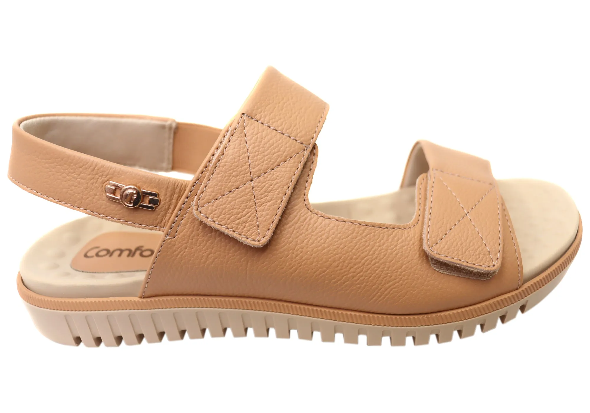 Comfortflex Penny Womens Leather Comfortable Sandals Made In Brazil Hike Light Outfit Boost