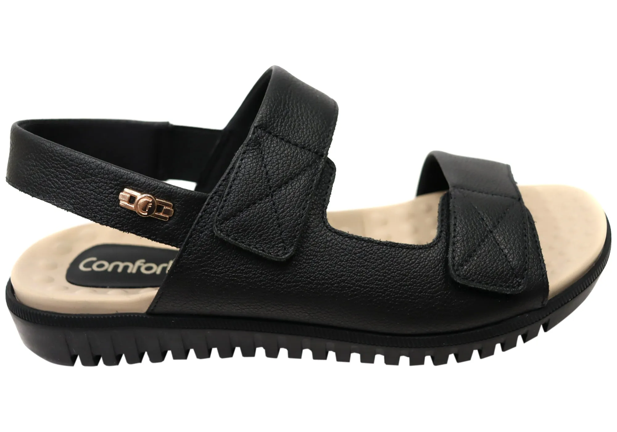 Flexible Walking Comfortflex Penny Womens Leather Comfortable Sandals Made In Brazil
