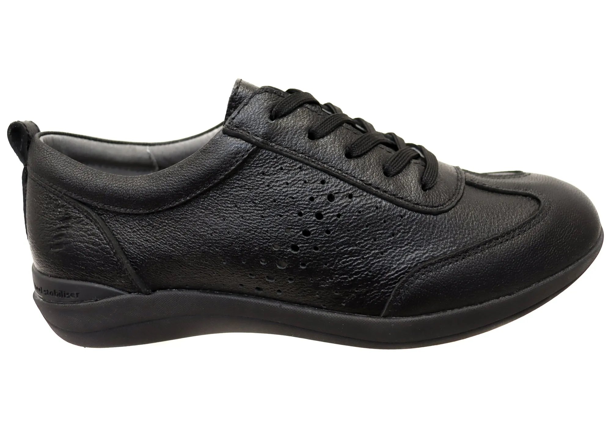 Homyped Gail Lace Womens Leather Comfortable Supportive Lace Up Shoes Subtle tone Fashionable Design