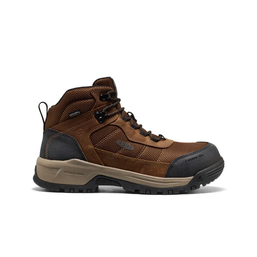 Any Path Men's Skokie Waterproof Work Boot (Carbon Toe)  |  Dark Earth/Black
