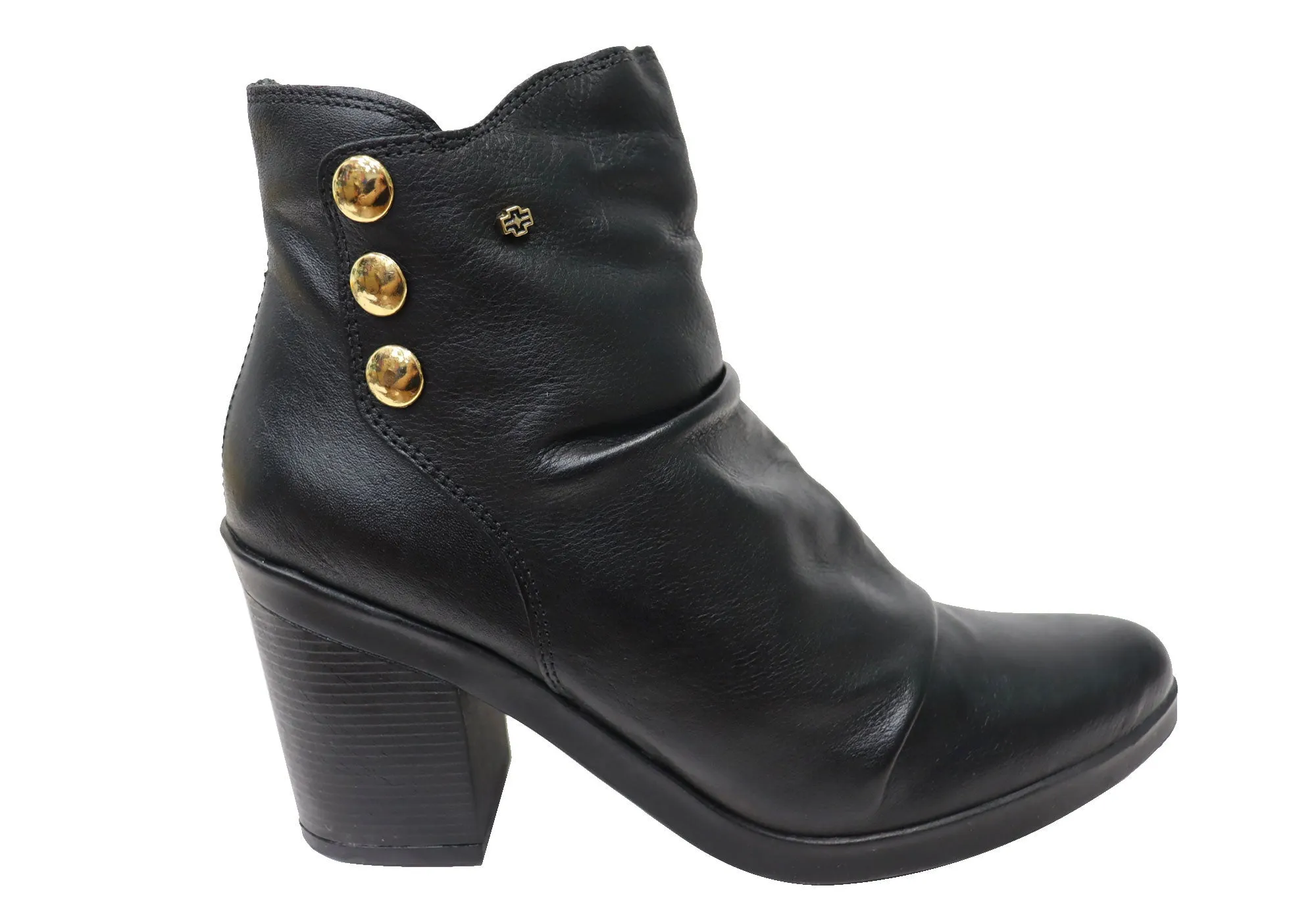 Eco Material Outdoor Trek Perlatto Hilton Womens Comfortable Leather Ankle Boots Made In Brazil