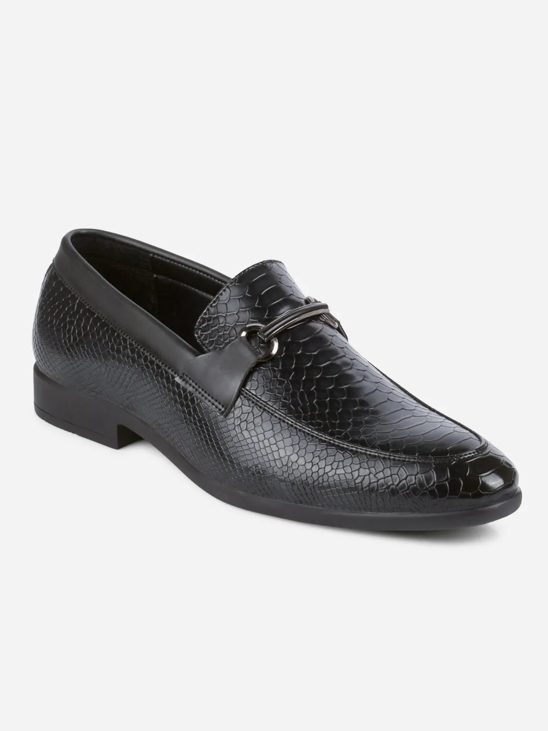 Vintage Look Men's Black Semi Fomal Formal Slip On (IX1087)