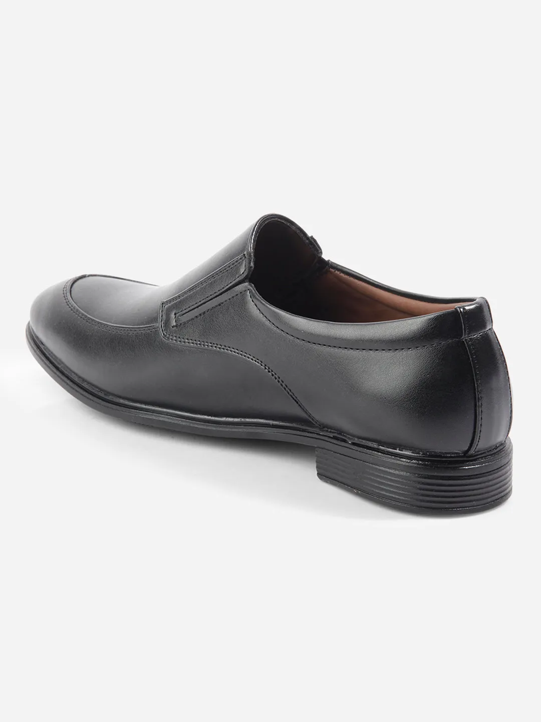 Men's Black Round Toe Slip On Formal (IX1077) Lace Up