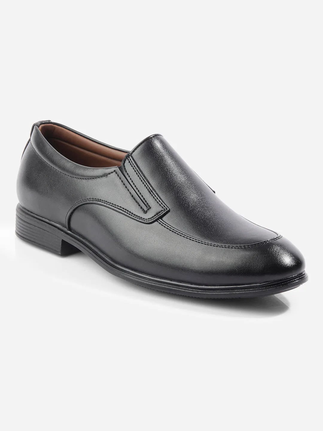 Men's Black Round Toe Slip On Formal (IX1077) Good ventilation