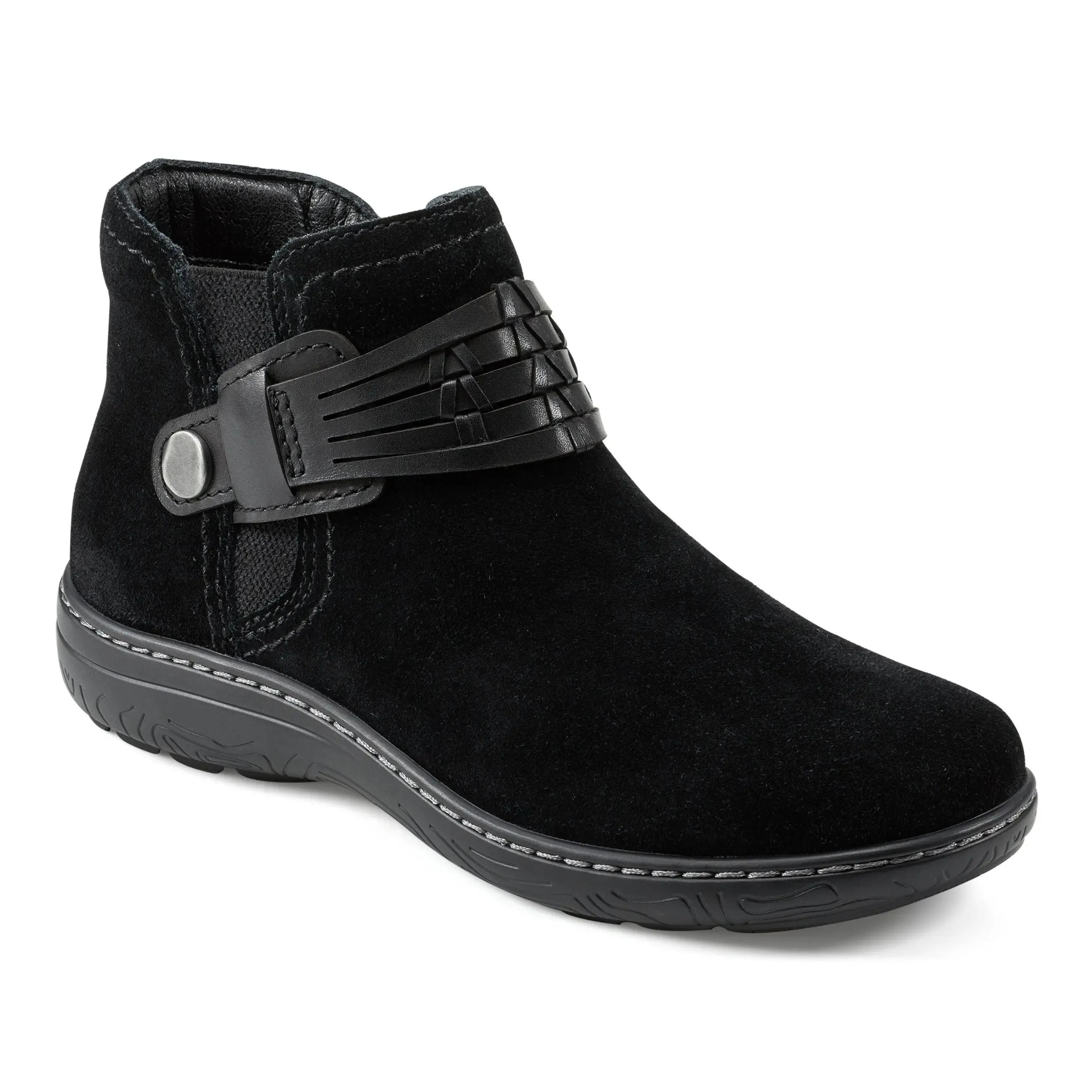 Padded Synal Flat Casual Booties