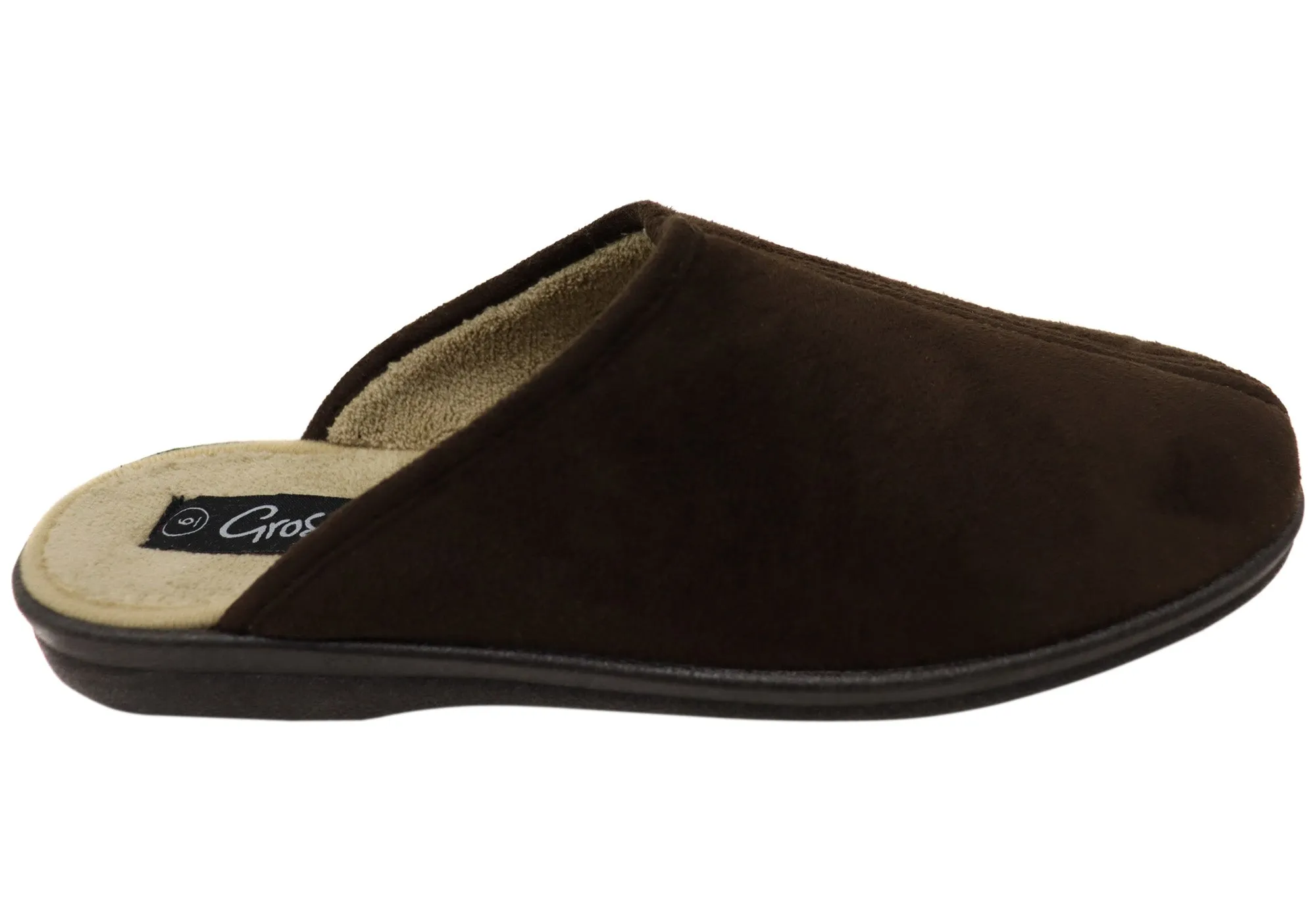Grosby Lewis Mens Comfortable Slippers Foot Love Flat